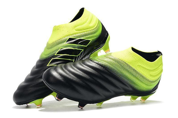 Adidas Copa 19+ FG Black Yellow Green - SocSports