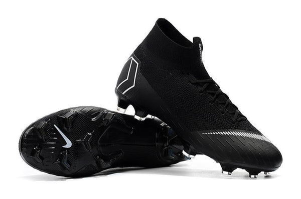NIKE Mercurial Superfly VI 360 Elite FG Black White - SocSports