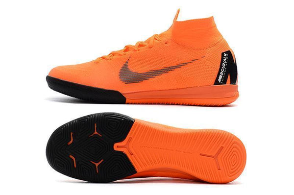 Nike MercurialX Superfly VI Elite IC Soccer Cleats Total Orange Black - SocSports