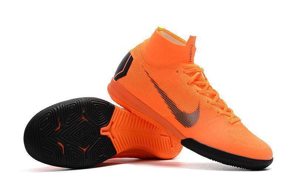 Nike MercurialX Superfly VI Elite IC Soccer Cleats Total Orange Black - SocSports