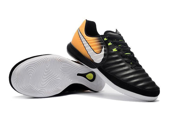 Nike TiempoX Finale IC Soccer Shoes CY0041 Black White Laser Orange - SocSports