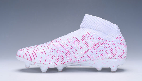 Adidas Nemeziz 18+ FG White Pink no Lace - SocSports