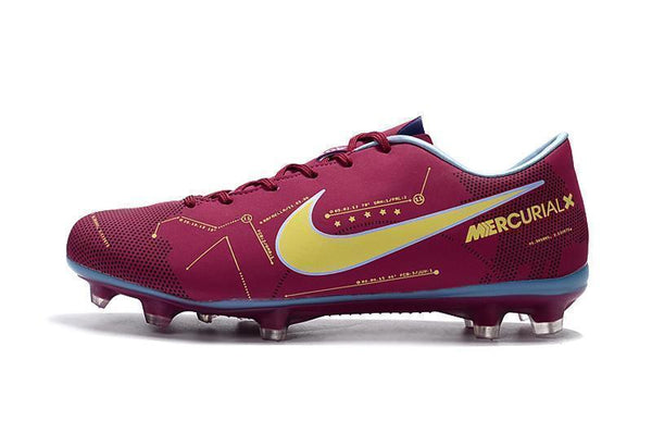Nike Mercurial Vapor X Neymar FG Soccer Cleats Purple Yellow Blue - SocSports