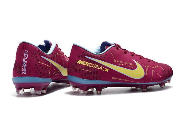 Nike Mercurial Vapor X Neymar FG Soccer Cleats Purple Yellow Blue - SocSports