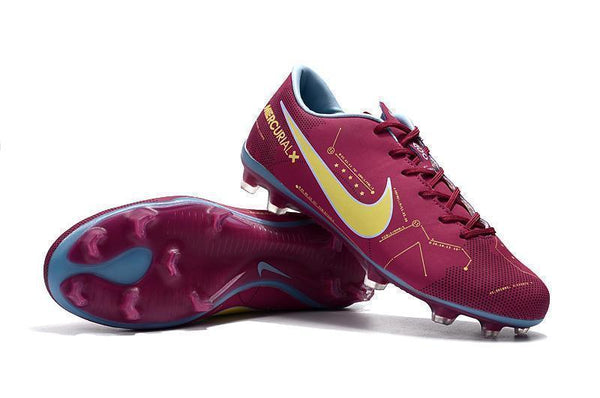 Nike Mercurial Vapor X Neymar FG Soccer Cleats Purple Yellow Blue - SocSports