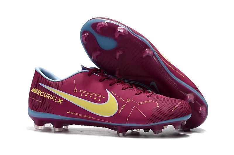 Nike Mercurial Vapor X Neymar FG Soccer Cleats Purple Yellow Blue - SocSports