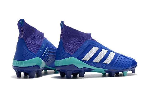 Adidas Predator 18+ FG Soccer Cleats Royal Blue Purple White - SocSports