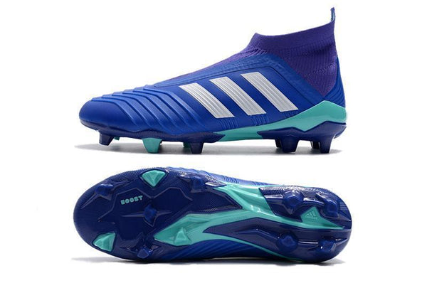 Adidas Predator 18+ FG Soccer Cleats Royal Blue Purple White - SocSports