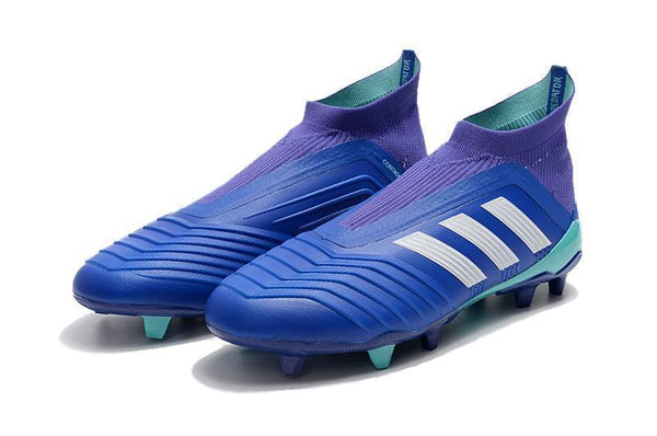 Adidas Predator 18+ FG Soccer Cleats Royal Blue Purple White - SocSports