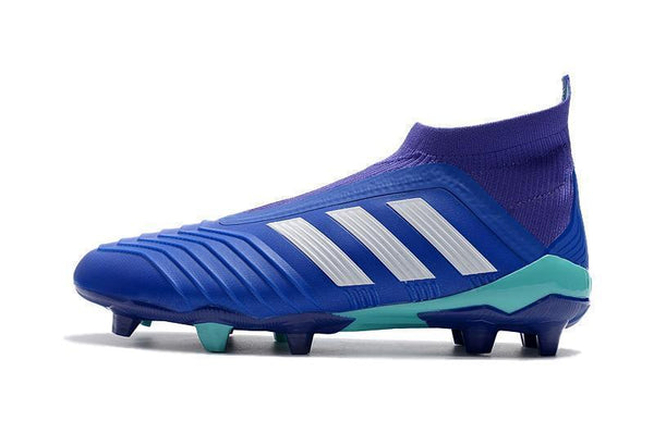 Adidas Predator 18+ FG Soccer Cleats Royal Blue Purple White - SocSports
