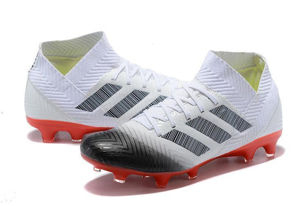 adidas Nemeziz 18.1 FG White Black Red - SocSports