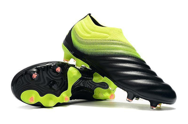 Adidas Copa 19+ FG Black Yellow Green - SocSports
