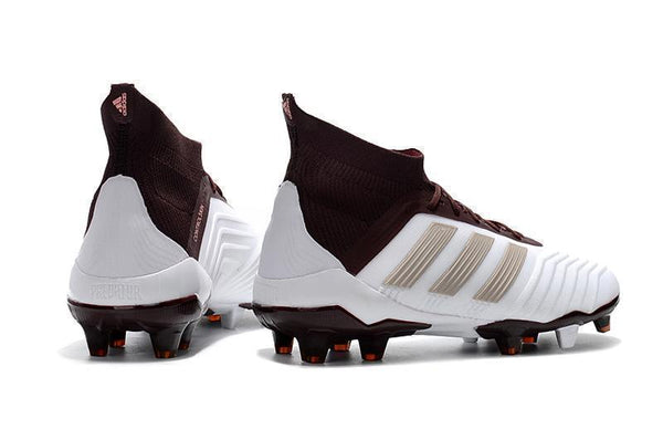 Adidas Predator 18.1 FG Soccer Cleats White Red Wine Gold - SocSports