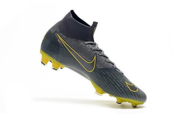 NIKE Mercurial Superfly VI 360 Elite FG Yellow Stripe Grey - SocSports