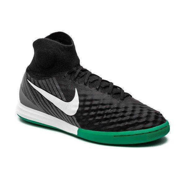 Nike MagistaX Proximo II DF IC Soccer Shoes Black Green White CoolGrey - SocSports