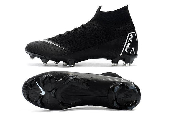 NIKE Mercurial Superfly VI 360 Elite FG Black White - SocSports