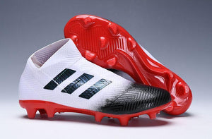 adidas Nemeziz 18+ FG White Black Red - SocSports