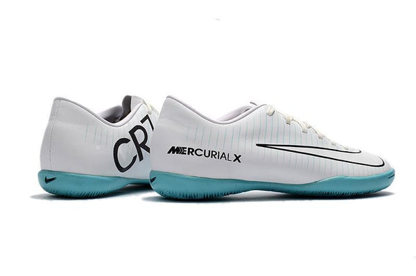 Nike Mercurial Victory VI CR7 IC LA0043 White/SkyBlue/Black - SocSports