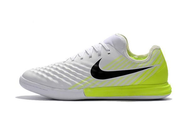 Nike MagistaX Finale II IC Soccer Shoes White Black Volt - SocSports