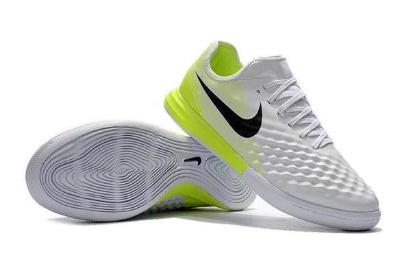 Nike MagistaX Finale II IC Soccer Shoes White Black Volt - SocSports