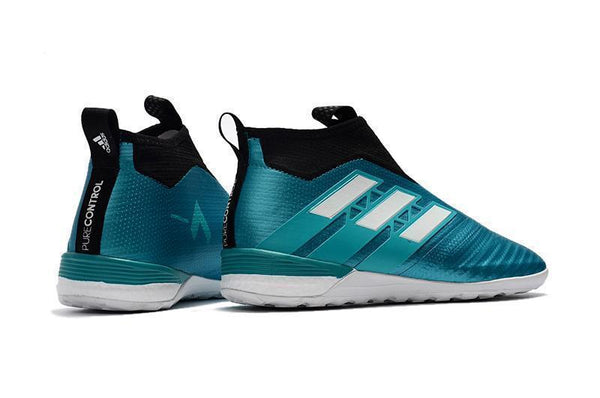 Adidas ACE Tango 17+ Purecontrol IC ACE17039 Sky Blue Chrome - SocSports