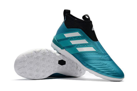 Adidas ACE Tango 17+ Purecontrol IC ACE17039 Sky Blue Chrome - SocSports