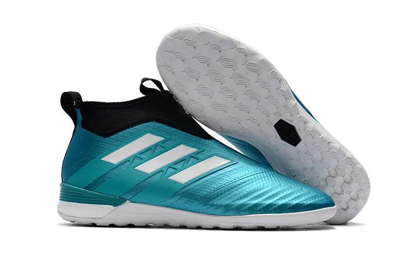 Adidas ACE Tango 17+ Purecontrol IC ACE17039 Sky Blue Chrome - SocSports