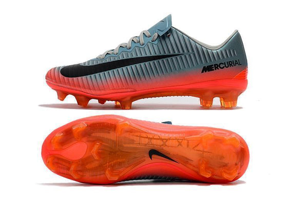 Nike Mercurial Vapor XI CR7 FG Soccer Cleats Cool Grey Orange - SocSports