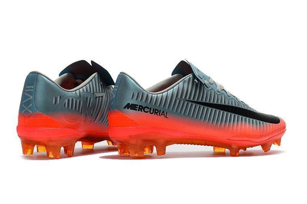 Nike Mercurial Vapor XI CR7 FG Soccer Cleats Cool Grey Orange - SocSports