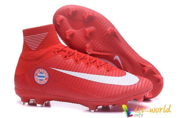 Nike Mercurial Superfly V Fc Bayern Munich Fg Cleats Red White - SocSports