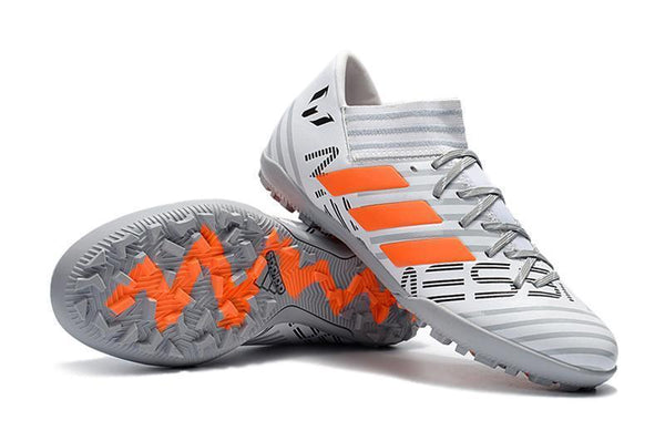 New Adidas Nemeziz series TF Soccer Cleats Shoes White Gray Orange