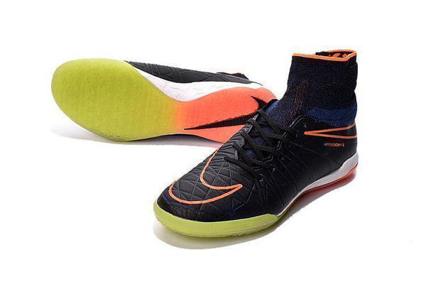 Nike HypervenomX Proximo IC Soccer Shoes Orange Black GrassGreen White - SocSports