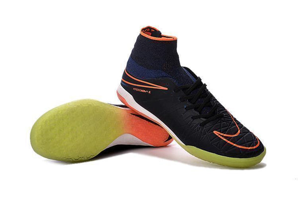 Nike HypervenomX Proximo IC Soccer Shoes Orange Black GrassGreen White - SocSports