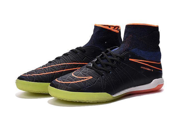 Nike HypervenomX Proximo IC Soccer Shoes Orange Black GrassGreen White - SocSports