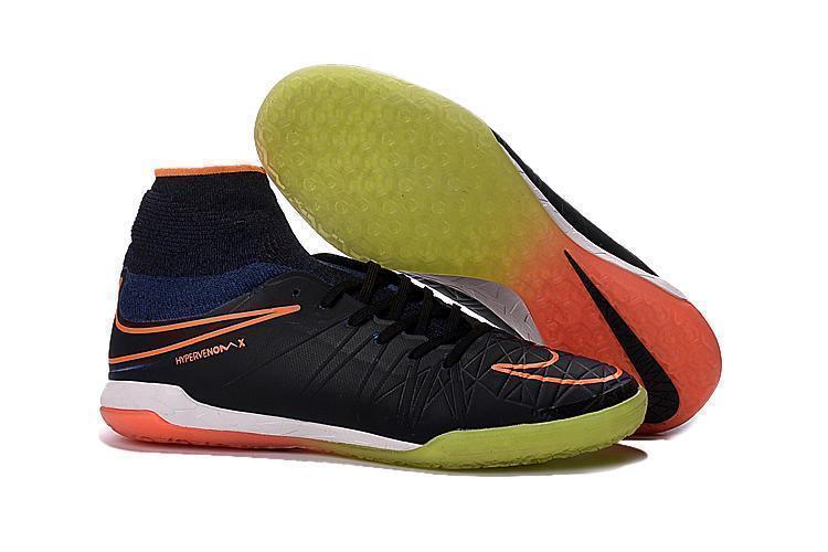 Nike HypervenomX Proximo IC Soccer Shoes Orange Black GrassGreen White - SocSports