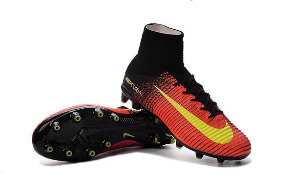 Nike Mercurial Superfly V AG Soccer Cleats Total Crimson Black Pink - SocSports