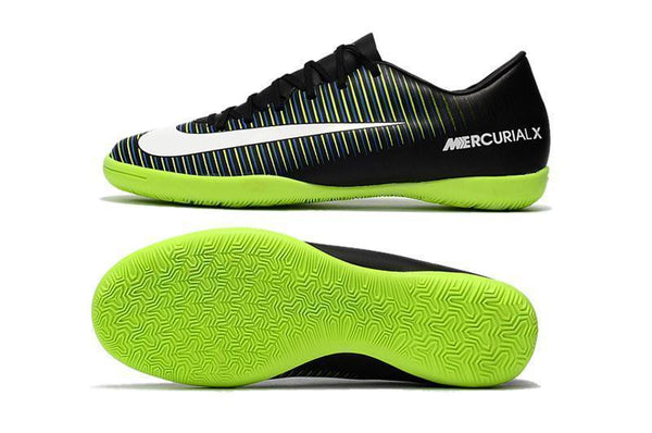 Nike MercurialX Victory VI IC NKDB0042 Black/White/Electric Green - SocSports
