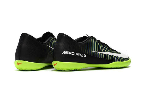 Nike MercurialX Victory VI IC NKDB0042 Black/White/Electric Green - SocSports
