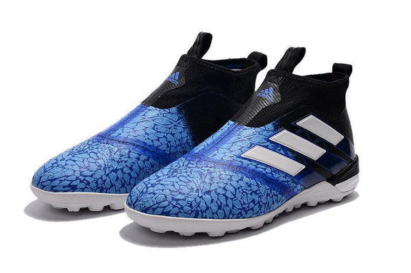 Adidas ACE Tango 17+ Purecontrol Turf Soccer Cleats Blue Crystal Black - SocSports