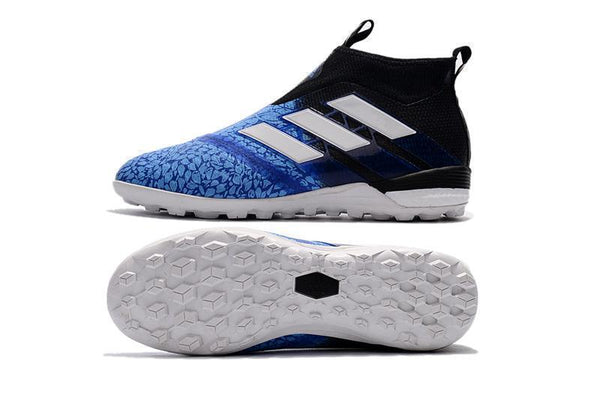 Adidas ACE Tango 17+ Purecontrol Turf Soccer Cleats Blue Crystal Black - SocSports