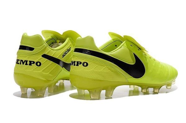 Nike Tiempo Legend VI FG Soccer Cleats Lemon Volt Black - SocSports