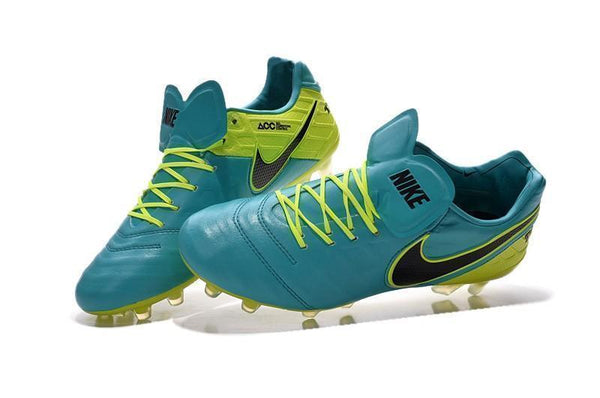 Nike Tiempo Legend VI FG Soccer Cleats Clear Jade Green Black - SocSports