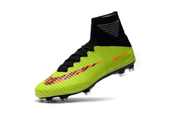 Nike Mercurial Superfly V FG Soccer Cleats Fluorescent Green Black - SocSports