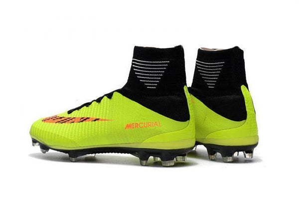 Nike Mercurial Superfly V FG Soccer Cleats Fluorescent Green Black - SocSports