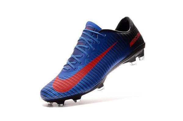 Nike Mercurial Vapor XI FG Soccer Cleats Blue Black Red - SocSports