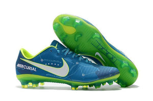 Nike Mercurial Vapor XI Neymar FG Soccer Cleats Blue Electric Green - SocSports