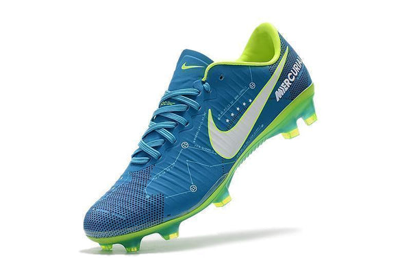Nike Mercurial Vapor XI Neymar FG Soccer Cleats Blue Electric Green - SocSports