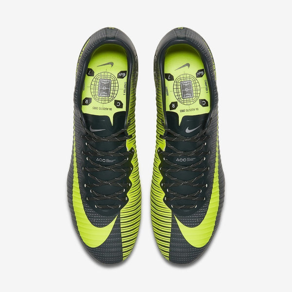 Nike Mercurial Vapor XI CR7 FG Soccer Cleats Seaweed Volt Hasta White - SocSports