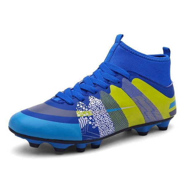 Turf Indoor Men Soccer Shoes Cleat Training Football Shoes High Ankle Superfly Original Sneakers Athletic Crampon Soccer Cleats