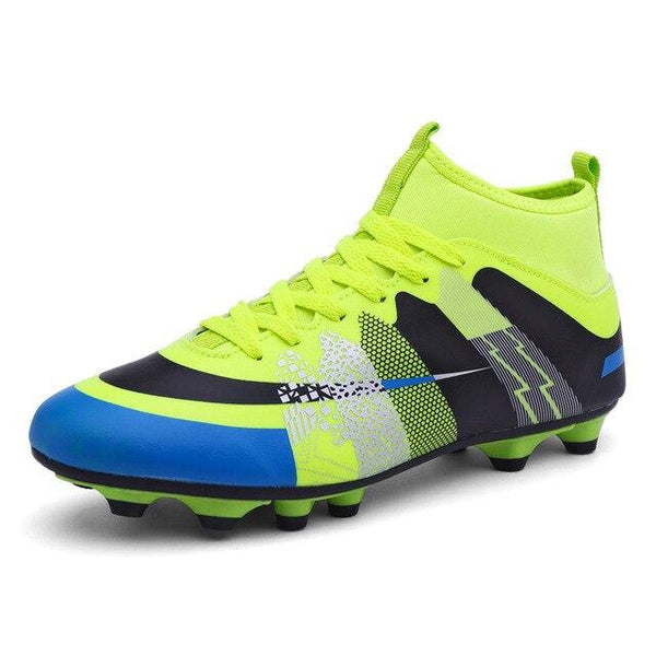 Turf Indoor Men Soccer Shoes Cleat Training Football Shoes High Ankle Superfly Original Sneakers Athletic Crampon Soccer Cleats